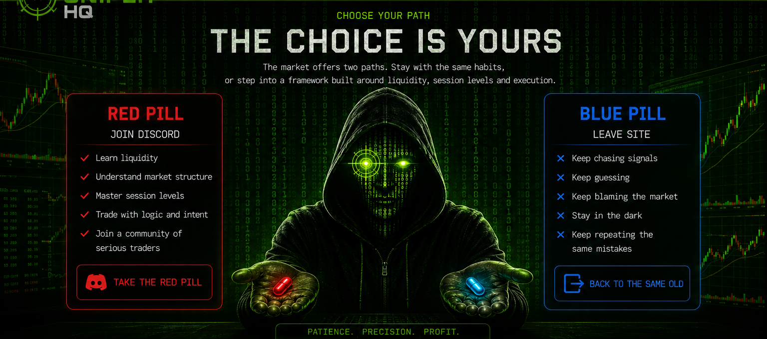 Choose your path, blue pill leave site or red pill join Discord